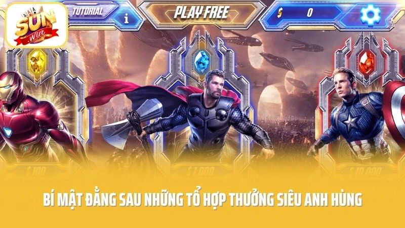 Avengers SUNWIN - Biệt Đội Siêu Anh Hùng Đại Náo Hũ Thưởng 2 Bí mật đằng sau những tổ hợp thưởng siêu anh hùng