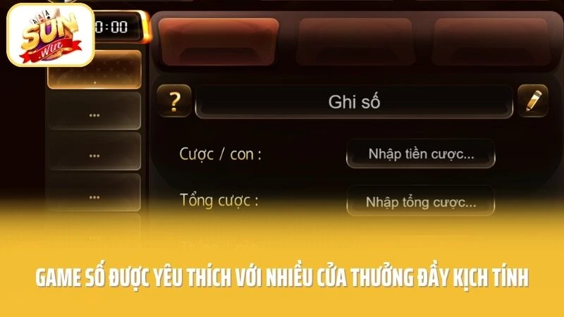 Lô Đề SUNWIN - Game Số Được Yêu Thích, Thưởng Cực Khủng 1 Game số được yêu thích với nhiều cửa thưởng đầy kịch tính
