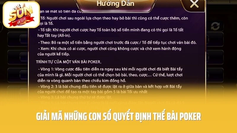 Poker SUNWIN - Cú Tố Định Mệnh Lật Ngược Thế Cờ Căng Go 3 Giải mã những con số quyết định thế bài Poker