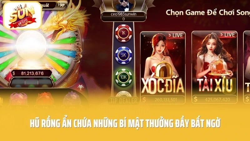 Hũ Rồng ẩn chứa những bí mật thưởng đầy bất ngờ