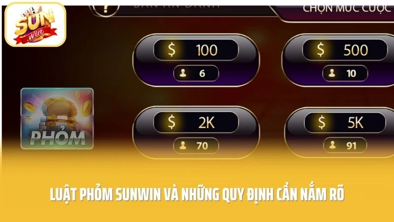 Phỏm SUNWIN - Cao Thủ Lộ Diện Qua Nước Bài Hiểm Hóc 1 Luật phỏm SUNWIN và những quy định cần nắm rõ