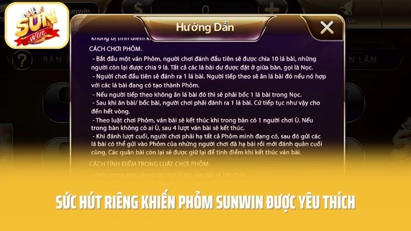 Phỏm SUNWIN - Cao Thủ Lộ Diện Qua Nước Bài Hiểm Hóc 3 Sức hút riêng khiến phỏm SUNWIN được yêu thích